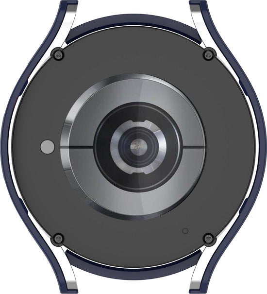 YONO Bumper geschikt voor Samsung Galaxy Watch 6 - 44mm - Screen Protector Hoesje - Full Cover Case - Donkerblauw