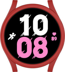 YONO Bumper geschikt voor Galaxy Watch 5 (44 mm) - Hoesje - Full Cover Case - Rood