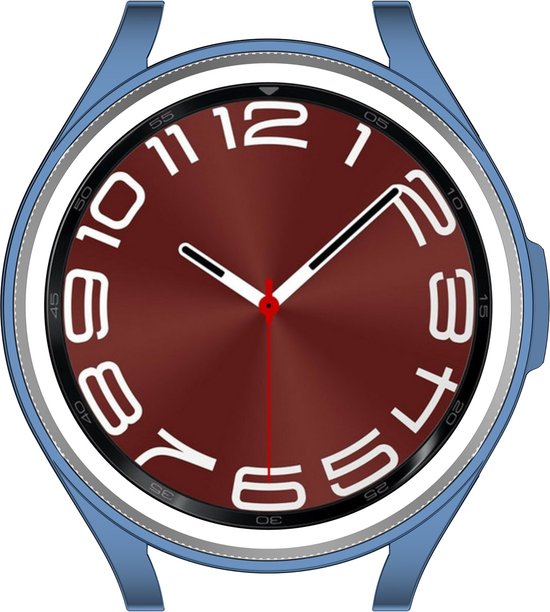 YONO Bumper geschikt voor Samsung Galaxy Watch 6 Classic - 47mm - Hoesje - Case - Blauw