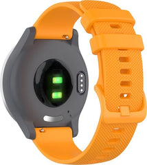 YONO Siliconen Sport Bandje 20mm - geschikt voor Samsung Galaxy Watch 7 / 6 / 5 / Pro / 4 / 3 / Active 2 - Garmin Approach / Forerunner / Venu 2 Plus / SQ / Vivomove - Polar Ignite / Unite – Huawei - Oranje