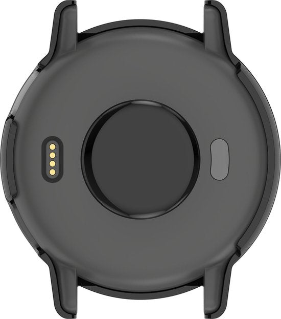 YONO Hoesje geschikt voor Garmin Vivoactive 5 - Screenprotector Case - Glas - Zwart