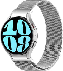 YONO Smartwatch Bandje geschikt voor Samsung Galaxy Watch 7 - 40mm - 44mm - Milanees - Zilver