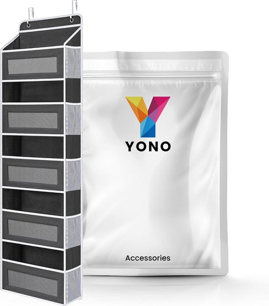 YONO Kast Organizer - Hangende Opberger voor Deur - Opbergzak - 5 Vakken - Zwart