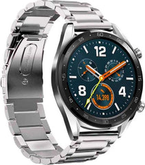 YONO Schakel Bandje 22mm - Horlogebandje geschikt voor Samsung Galaxy Watch 46mm / 3 (45mm) / Gear s3 - Polar Vantage M2 / Grit X - Huawei Watch GT 3 (pro) / 2 - Amazfit GTR - Zilver