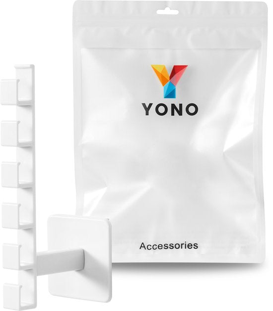 YONO Cap Rack Zelfklevend - Petten Houder - Rek - Opbergen - Pethouder Kapstok - Wit