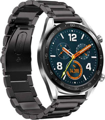 YONO Schakel Bandje 22mm - Horlogebandje geschikt voor Samsung Galaxy Watch 46mm / 3 (45mm) / Gear s3 - Polar Vantage M2 / Grit X - Huawei Watch GT 3 (pro) / 2 - Amazfit GTR - Zwart