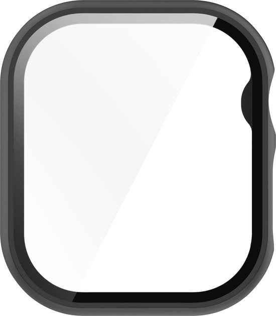YONO Hoesje geschikt voor Apple Watch 10 - 42mm - Screenprotector Case - Glas - Zwart