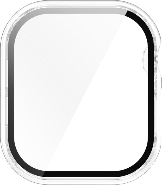 YONO Hoesje geschikt voor Apple Watch 10 - 46mm - Screenprotector Case - Glas - Transparant