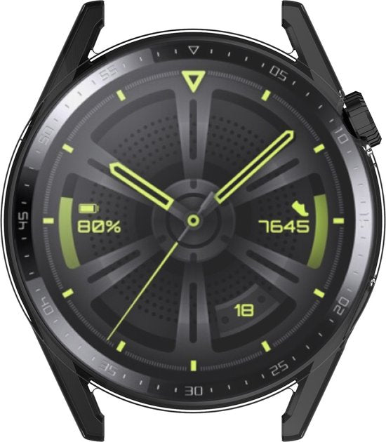 YONO Bumper geschikt voor Huawei Watch GT 3 - 46mm - Full Cover Soft Case - Hoesje - Transparant