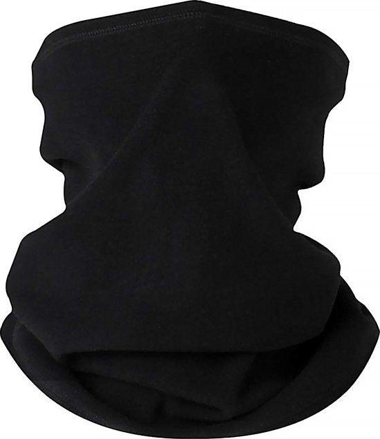 YONO Nekwarmer - Colsjaal Fleece - Heren en Dames - One Size - Zwart