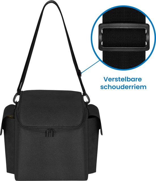 YONO Case geschikt voor JBL PartyBox Encore (Essential) - Bescherm Hoes met Accessoires en Microfoon Vak - Zwart