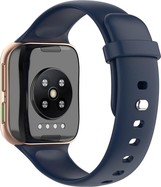 YONO Siliconen Bandje geschikt voor Oppo Watch 46mm – Donkerblauw