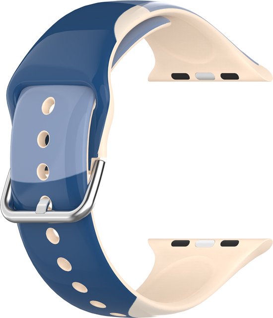 YONO Special Siliconen Bandje geschikt voor Apple Watch 42 / 44 / 45 / 49 mm - Blauw