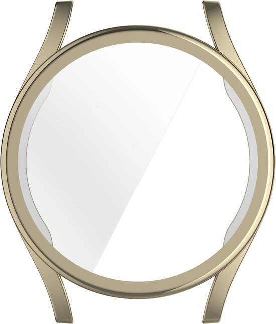 YONO Hoesje geschikt voor Samsung Galaxy Watch 7 - 40mm - Screenprotector - TPU - Champagne
