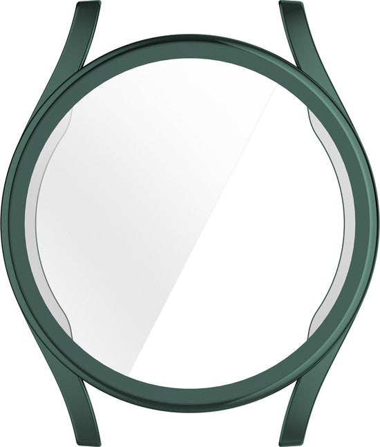 YONO Hoesje geschikt voor Samsung Galaxy Watch 7 - 44mm - Screenprotector - TPU - Groen