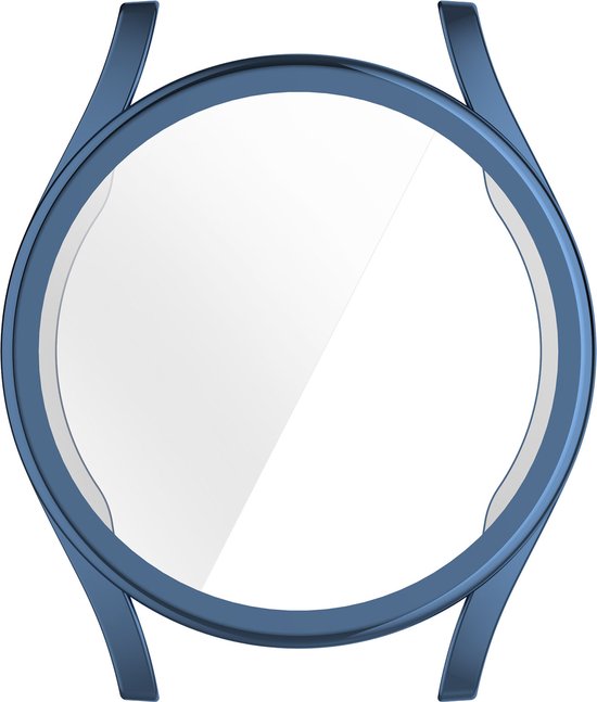 YONO Hoesje geschikt voor Samsung Galaxy Watch 7 - 44mm - Screenprotector - TPU - Blauw