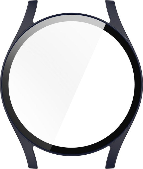 YONO Hoesje geschikt voor Samsung Galaxy Watch 7 - 40mm - Screenprotector Case - Glas - Blauw