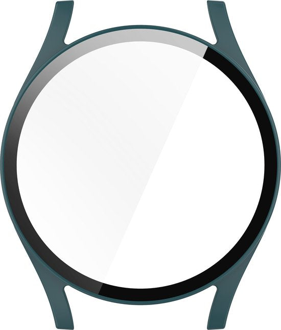 YONO Hoesje geschikt voor Samsung Galaxy Watch 7 - 40mm - Screenprotector Case - Glas - Groen