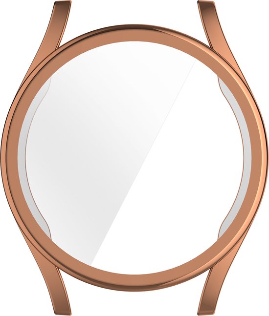 YONO Hoesje geschikt voor Samsung Galaxy Watch 7 - 40mm - Screenprotector - TPU - Rose Gold