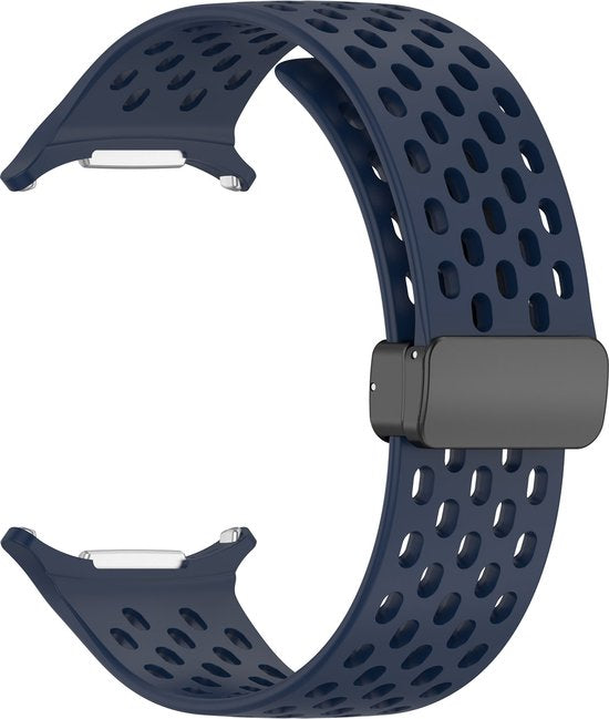 YONO Siliconen Sport Air Bandje geschikt voor Samsung Galaxy Watch Ultra (47mm) - Donkerblauw