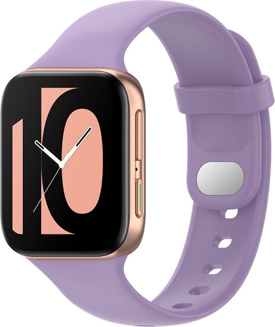 YONO Siliconen Bandje geschikt voor Oppo Watch 41mm – Paars