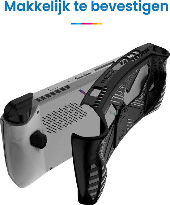 YONO Grip Case geschikt voor ASUS ROG Ally - Ryzen Z1 Extreme - Bescherm Hoesje met Standaard - Zwart