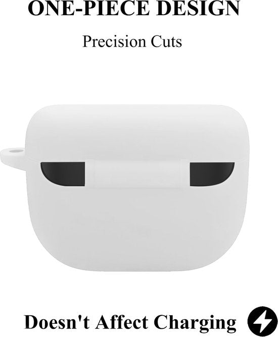 YONO Soft Case geschikt voor Jabra Elite 8 Active / Elite 10 - Siliconen Hoesje - Wit