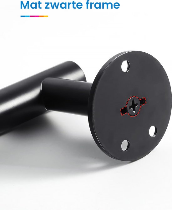 YONO Toiletrolhouder met Plankje - WC Rolhouder Zonder Boren - Toiletpapierhouder - RVS en Hout - Zwart