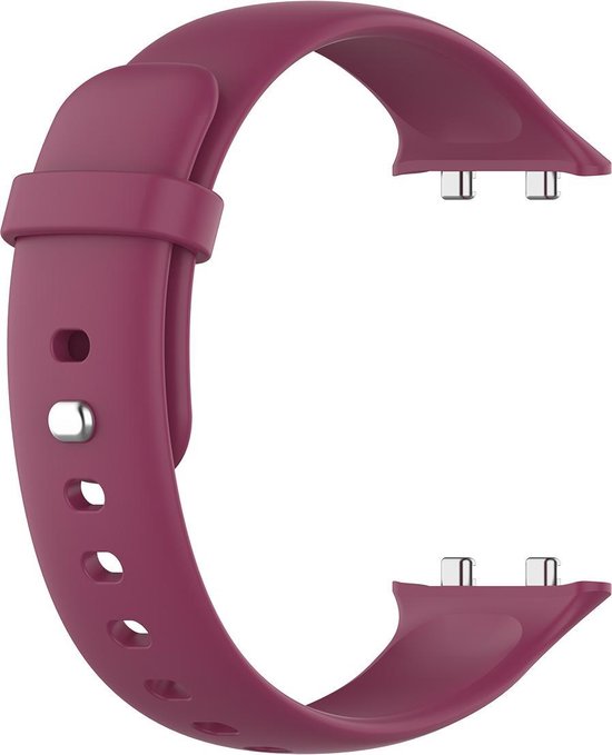 YONO Siliconen Bandje geschikt voor Oppo Watch 41mm – Bordeaux Rood