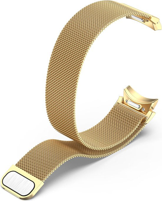 YONO Smartwatch Bandje geschikt voor Samsung Galaxy Watch 7 - 40mm - 44mm - Milanees - Goud