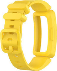 YONO Siliconen Bandje - Geschikt voor Fitbit Ace 2 Kids - Geel