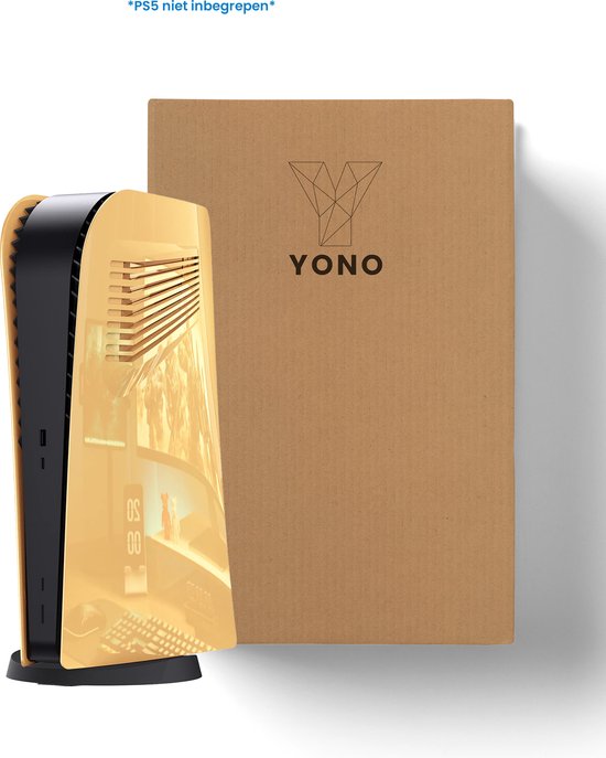 YONO Faceplate geschikt voor Playstation PS5 Digital Edition - Cover Plate - Skin - Behuizing - Accessoires - Goud
