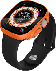 YONO Screen Protector Bumper geschikt voor Apple Watch Ultra (49mm) - Full Cover Case - Hoesje - Oranje