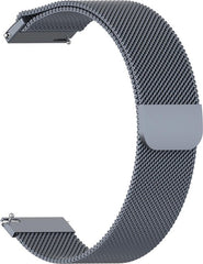 YONO Milanees Bandje 20mm - Luxe Milanese Horlogebandje geschikt voor Samsung Galaxy Watch 7 / 6 / 5 / Pro / 4 / 3 / Active 2 - Polar Ignite / Unite – Huawei - Grijs