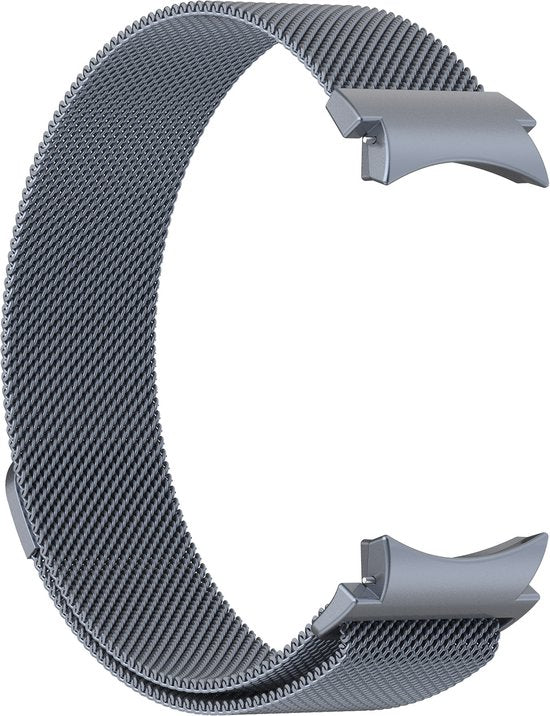 YONO Smartwatch Bandje geschikt voor Samsung Galaxy Watch 7 - 40mm - 44mm - Milanees - Grijs