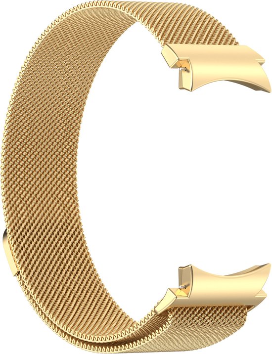 YONO Smartwatch Bandje geschikt voor Samsung Galaxy Watch 7 - 40mm - 44mm - Milanees - Goud