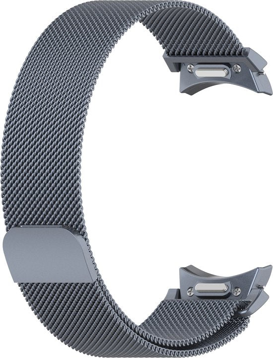 YONO Smartwatch Bandje geschikt voor Samsung Galaxy Watch 7 - 40mm - 44mm - Milanees - Grijs