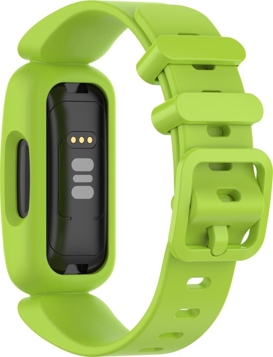 YONO Siliconen Bandje geschikt voor Fitbit Ace 3 Kids - Inspire 2 - Groen