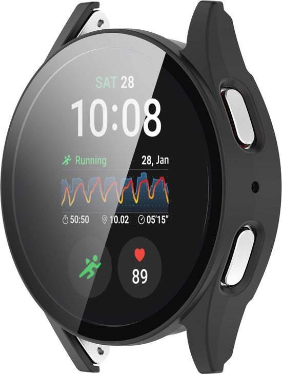YONO Hoesje geschikt voor Samsung Galaxy Watch 7 - 40mm - Screen Protector Bumper Case - Zwart
