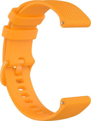 YONO Siliconen Sport Bandje 20mm - geschikt voor Samsung Galaxy Watch 7 / 6 / 5 / Pro / 4 / 3 / Active 2 - Garmin Approach / Forerunner / Venu 2 Plus / SQ / Vivomove - Polar Ignite / Unite – Huawei - Oranje