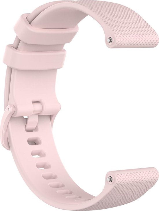 YONO Siliconen Sport Bandje 18mm - Horlogebandje geschikt voor Garmin Vivoactive 4S - Venu 2S - Vivomove 3S - Roze