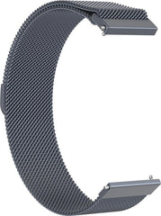 YONO Milanees Bandje 20mm - Luxe Milanese Horlogebandje geschikt voor Samsung Galaxy Watch 7 / 6 / 5 / Pro / 4 / 3 / Active 2 - Polar Ignite / Unite – Huawei - Grijs