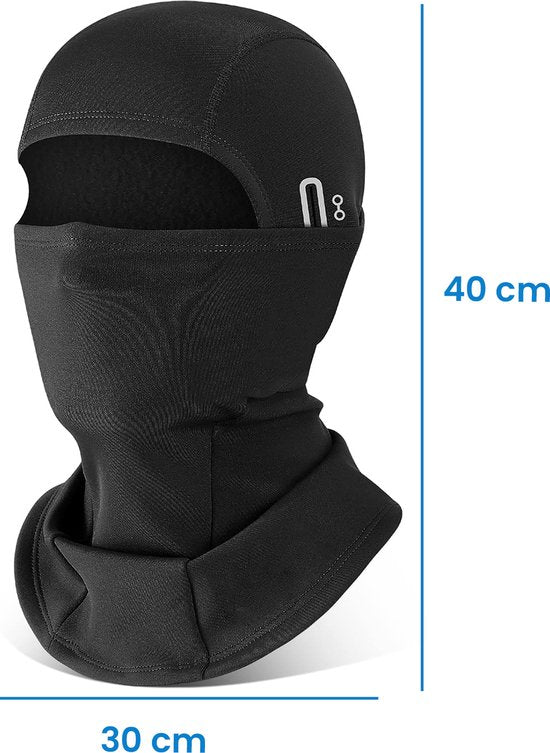 YONO Bivakmuts Sport - Balaclava Fleece - Ski Mask - Helm Muts - Motor - Fiets - Winter - Zwart