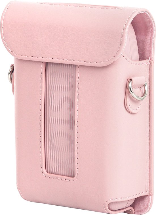 YONO Hoesje geschikt voor Fujifilm Instax Link 3 - Case met Draagriem - Opbergtasje - Roze
