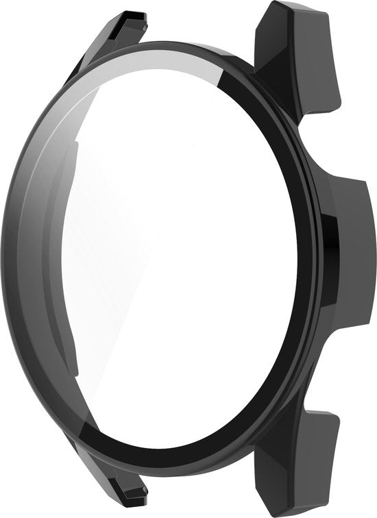 YONO Case geschikt voor Huawei Watch GT 3 - 46mm - Screen Protector Hoesje - Full Cover Bumper - Zwart