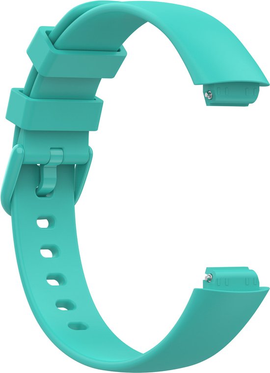 YONO Siliconen Bandje geschikt voor Fitbit Inspire 3 - Turquoise - Small