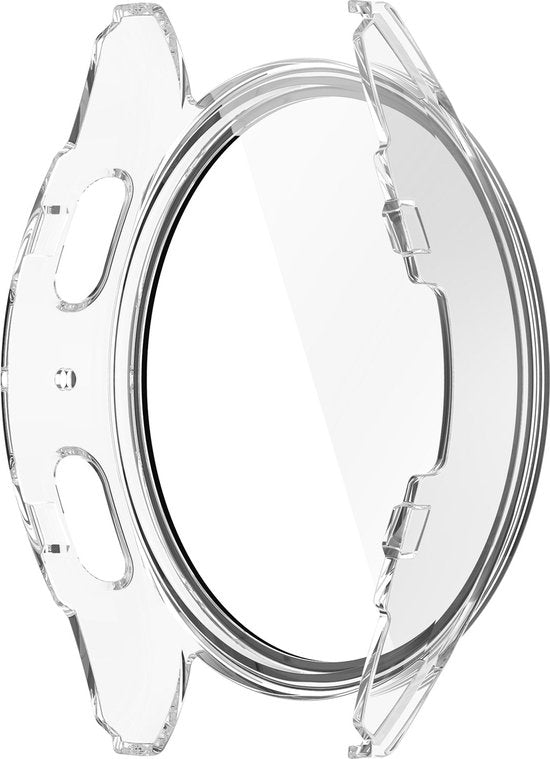 YONO Hoesje geschikt voor Samsung Galaxy Watch 7 - 44mm - Screen Protector Bumper Case - Transparant