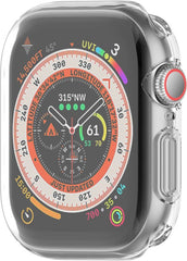 YONO Hoesje geschikt voor Apple Watch 10 - 42mm - Screenprotector Case - TPU - Transparant