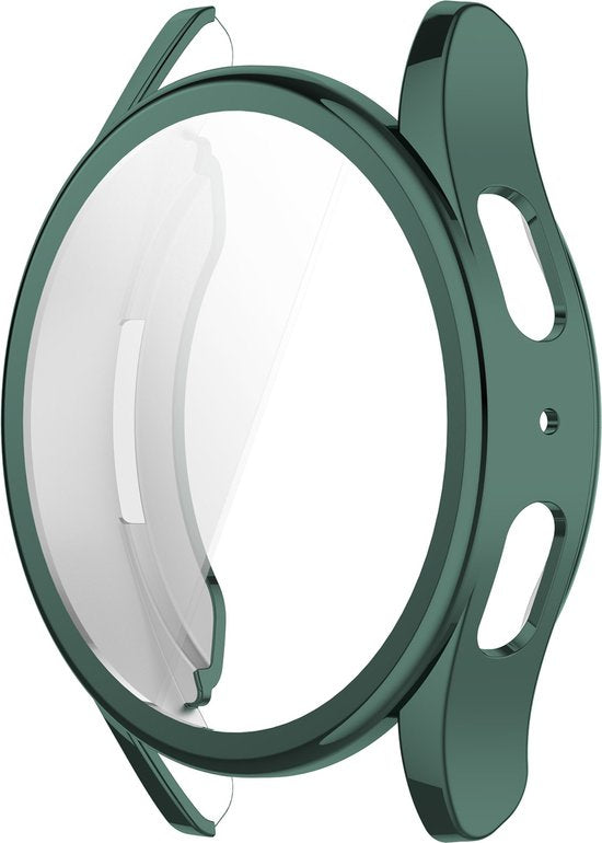 YONO Hoesje geschikt voor Samsung Galaxy Watch 7 - 44mm - Screenprotector - TPU - Groen