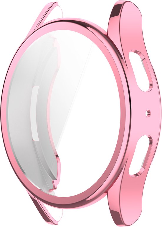 YONO Hoesje geschikt voor Samsung Galaxy Watch 7 - 44mm - Screenprotector - TPU - Roze